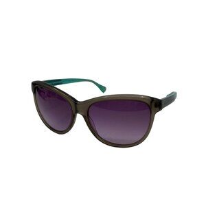 Diane Von Furstenberg Brown Classic Sunglasses | Purple Lenses